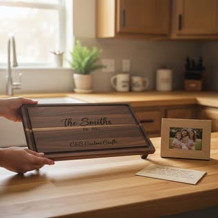 Engraved Family Cutting Board